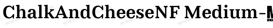 ChalkAndCheeseNF Medium字体转换